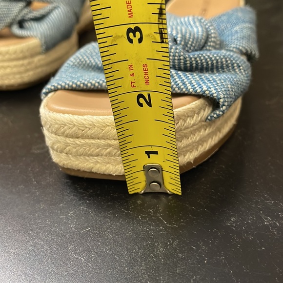 Lucky Brand Fabric Twist Square Toe Platform Espadrille Sandals - Picture 8 of 9